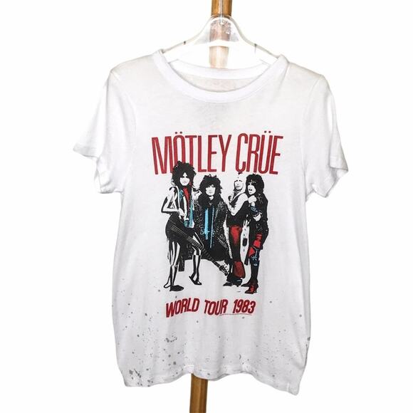 Chaser NWT Motley Crue World Tour 1983 Graphic Concert Tee - Picture 3 of 8